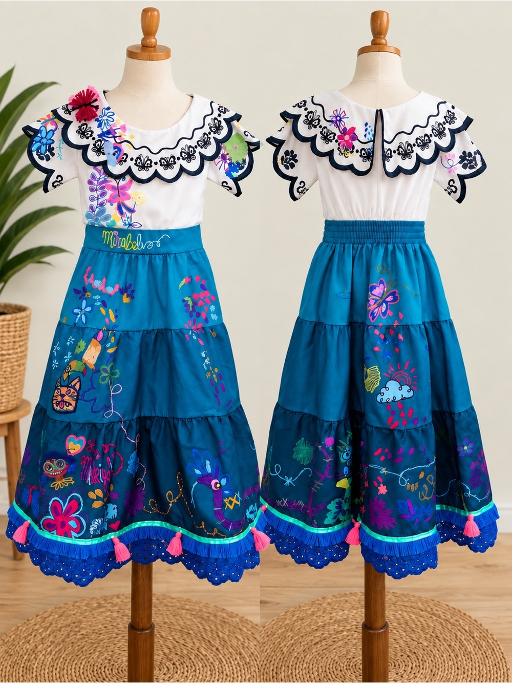 Disney Encanto Mirabel Costume Dress 9/10